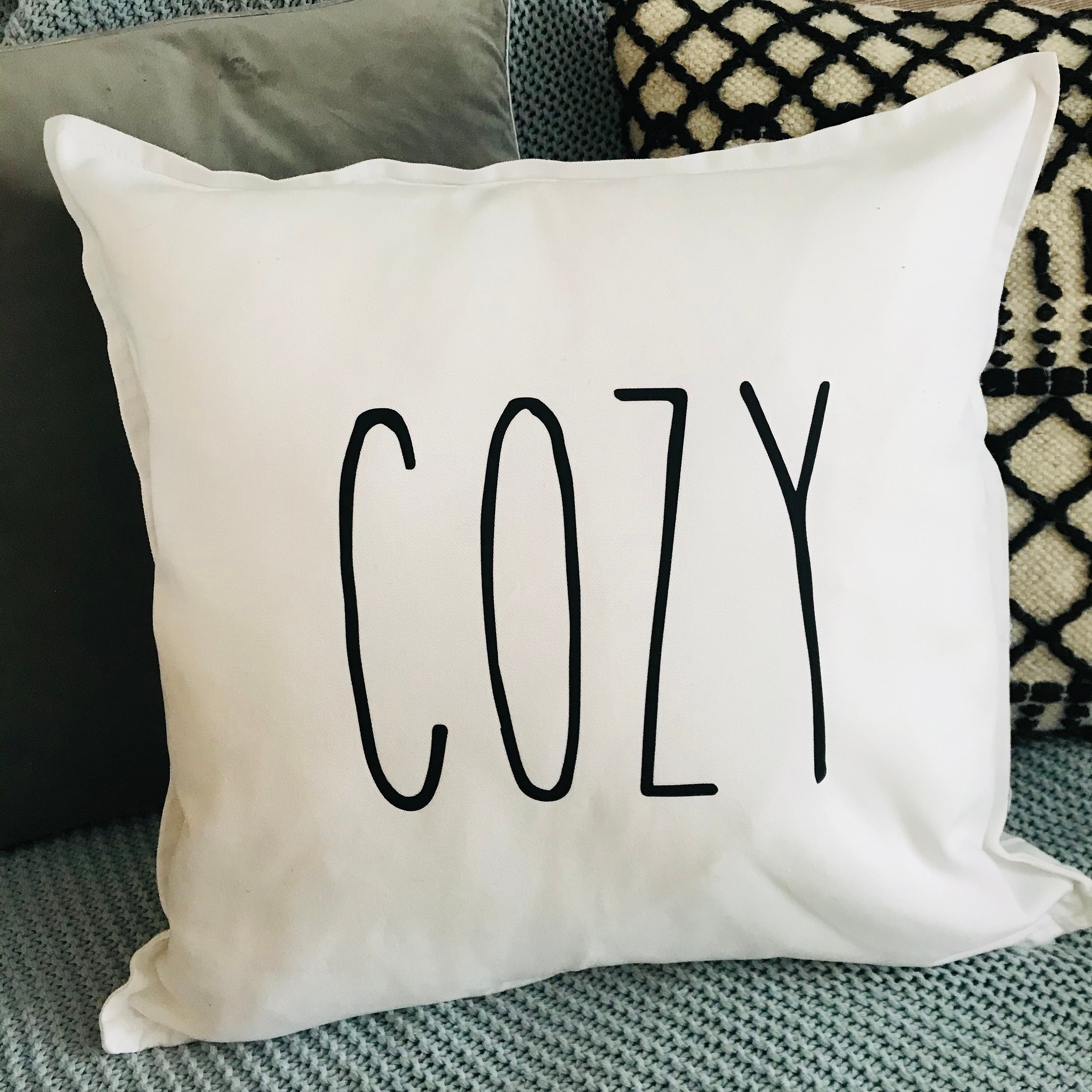 Custom Cushion Cover Farmhouse Cushion Cover Christmas Gift Etsy UK