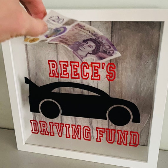 Personalised Money Box Frame Savings Frame Car Savings Etsy UK
