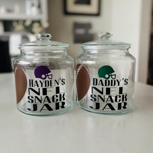Personalised snack jar, NFL gifts, Patriots gifts for men, American football gift, NFL gift idea, stocking fillers men, Christmas gift for image 9