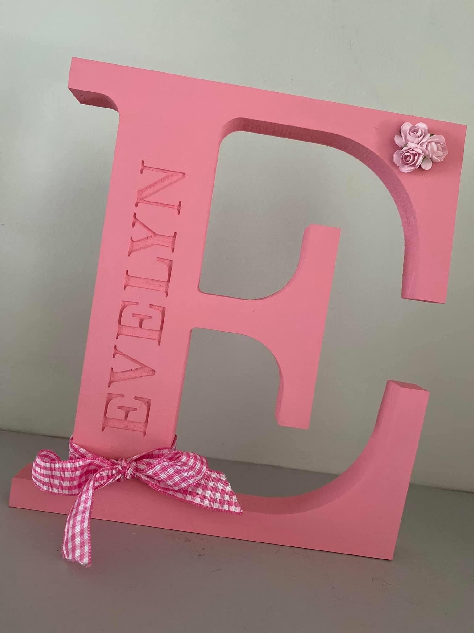 Personalised nursery letter freestanding letter for nursery Etsy