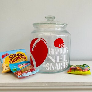 Personalised snack jar, NFL gifts, Patriots gifts for men, American football gift, NFL gift idea, stocking fillers men, Christmas gift for image 7