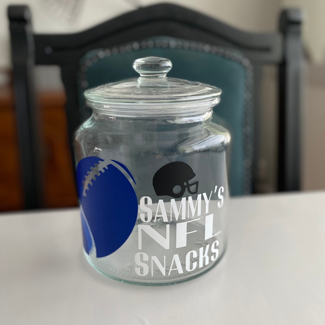 Personalised Treat Jar Football Jars NFL Gift Idea American Etsy