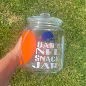 Personalised snack jar, NFL gifts, Patriots gifts for men, American football gift, NFL gift idea, stocking fillers men, Christmas gift for image 17