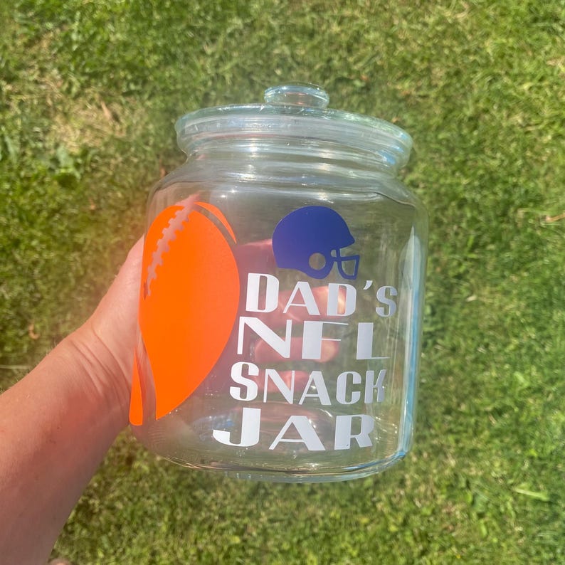Personalised snack jar, NFL gifts, Patriots gifts for men, American football gift, NFL gift idea, stocking fillers men, Christmas gift for image 17