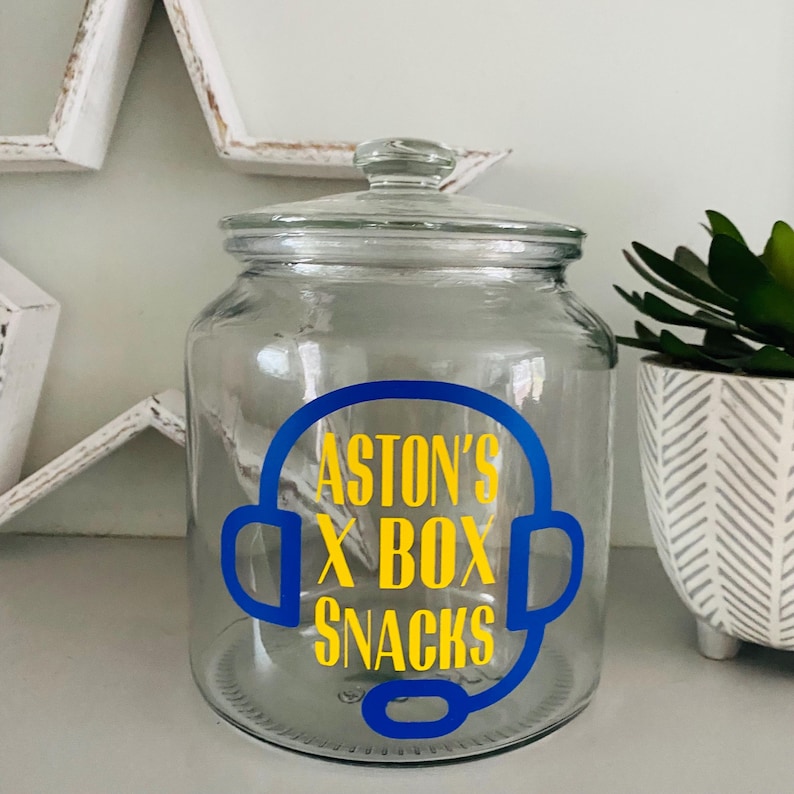 Gaming Snack Jar, Gaming Snacks, Personalised Snack Jar, Kids Snack Jar, Gift For Gamer, birthday gift for teenage boy, teenage boy gifts image 20
