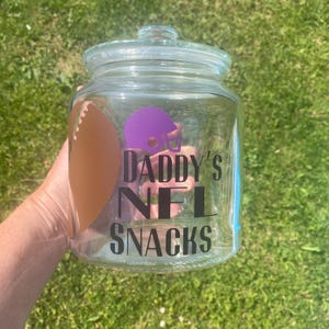Personalised snack jar, NFL gifts, Patriots gifts for men, American football gift, NFL gift idea, stocking fillers men, Christmas gift for image 15