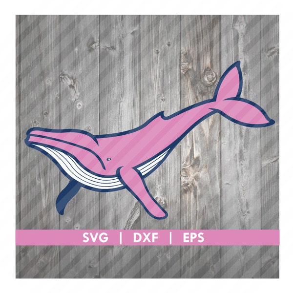 Humpback Whale SVG DXF EPS Vector Digital Image Silhouette Cameo Cricut