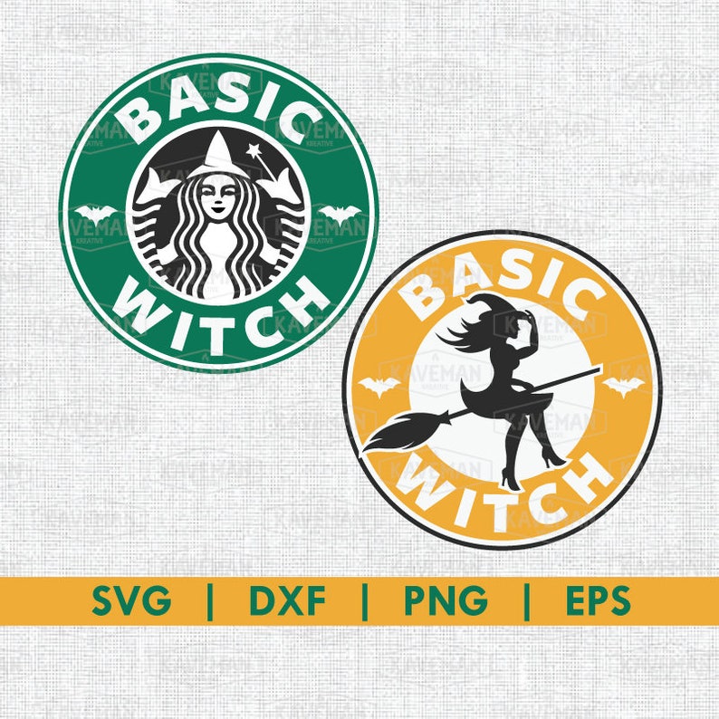 Download Basic Witch Starbucks Coffee SVG DXF Silhouette Cameo Cricut | Etsy
