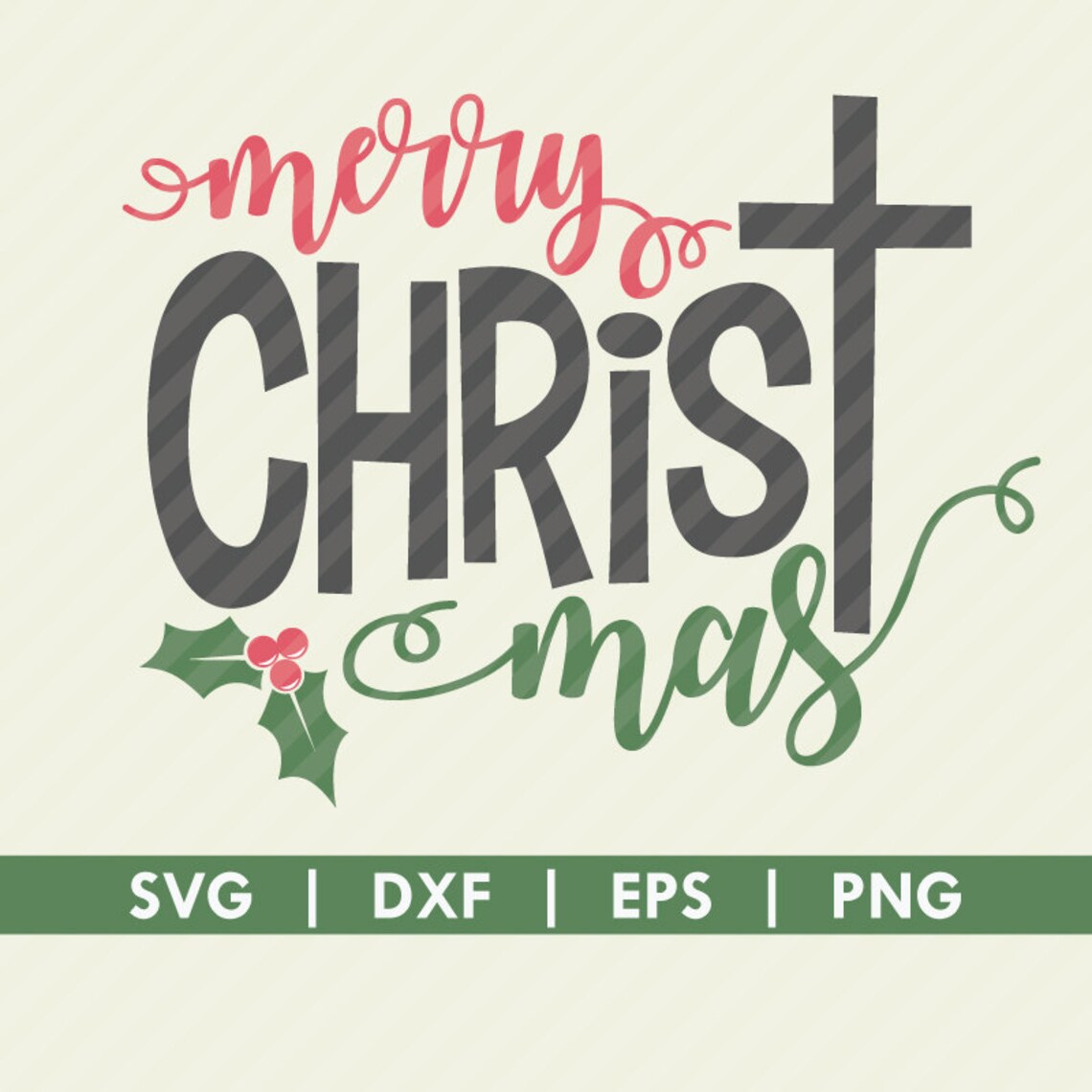 Merry Christmas Christ SVG DXF Cut File Silhouette Cameo Cricut - Etsy