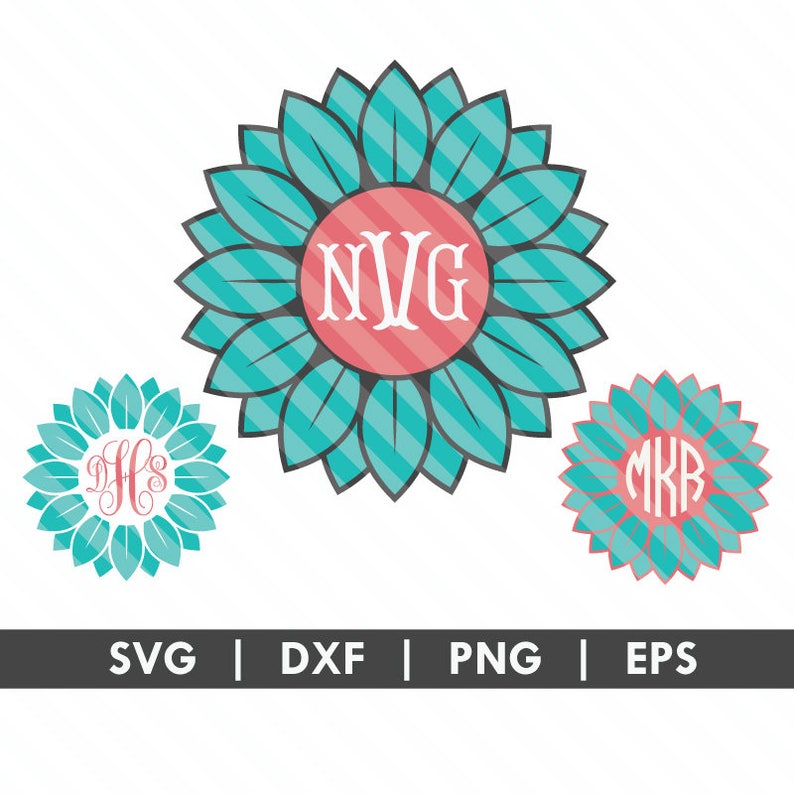 Download Sunflower SVG DXF Silhouette Cameo Cricut Cut File | Etsy