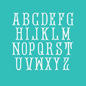 Fishtail Monogram Alphabet Font TTF OTF SVG image 2