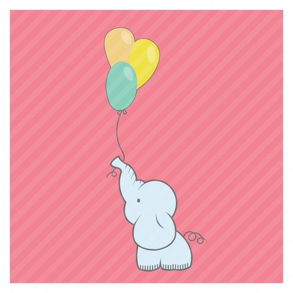 Free Free 85 Baby Elephant With Balloon Svg SVG PNG EPS DXF File