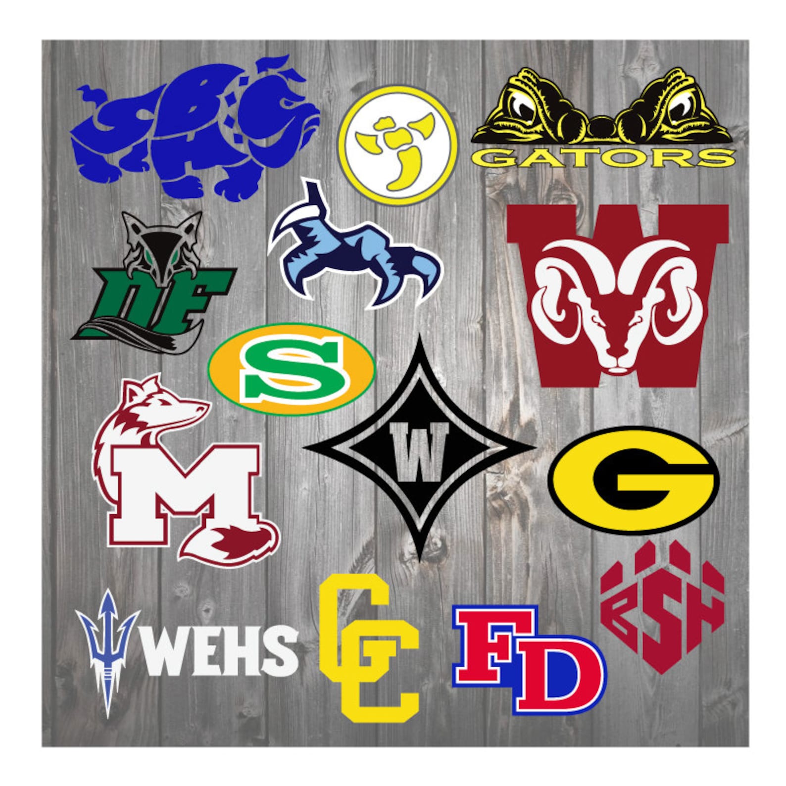 South Carolina High School SVG Digital Vector Logos Etsy