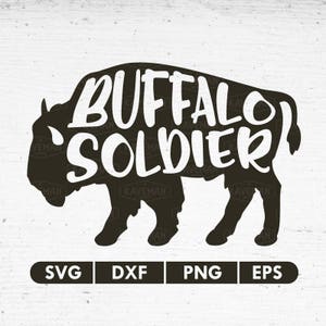 Büffel Soldat SVG DXF Silhouette Cameo Cricut Cut File
