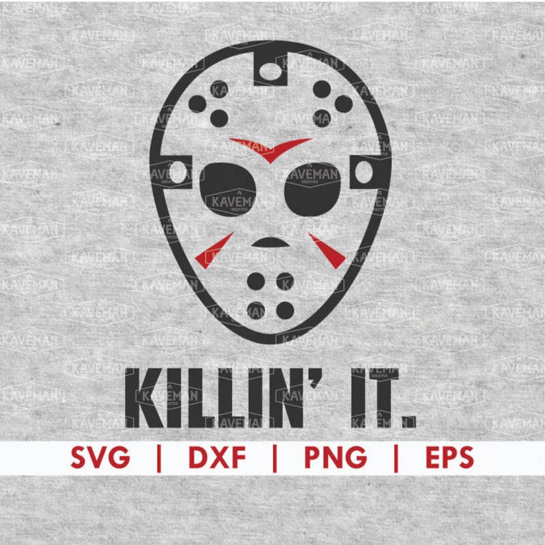 Download Halloween Friday The 13th Jason Mask SVG DXF Silhouette ...