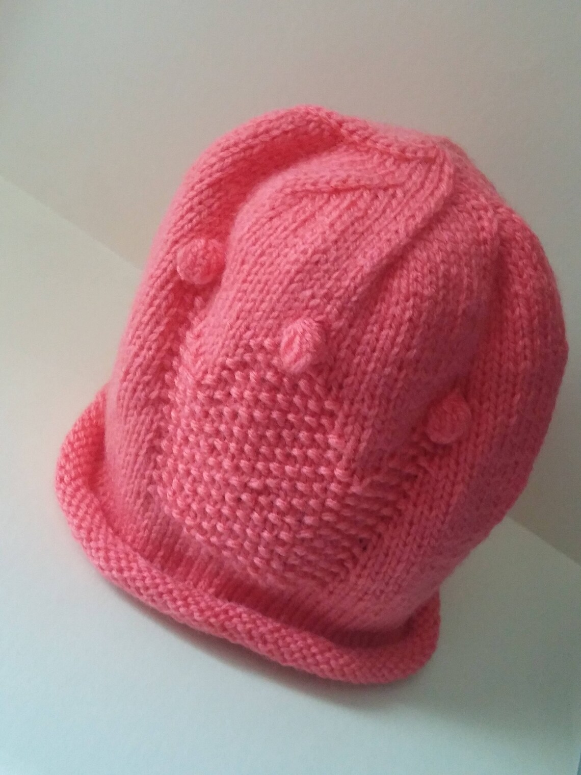Pink Princess Knit Hat Baby Knit Hat Toddler Knit Hat Knit Etsy