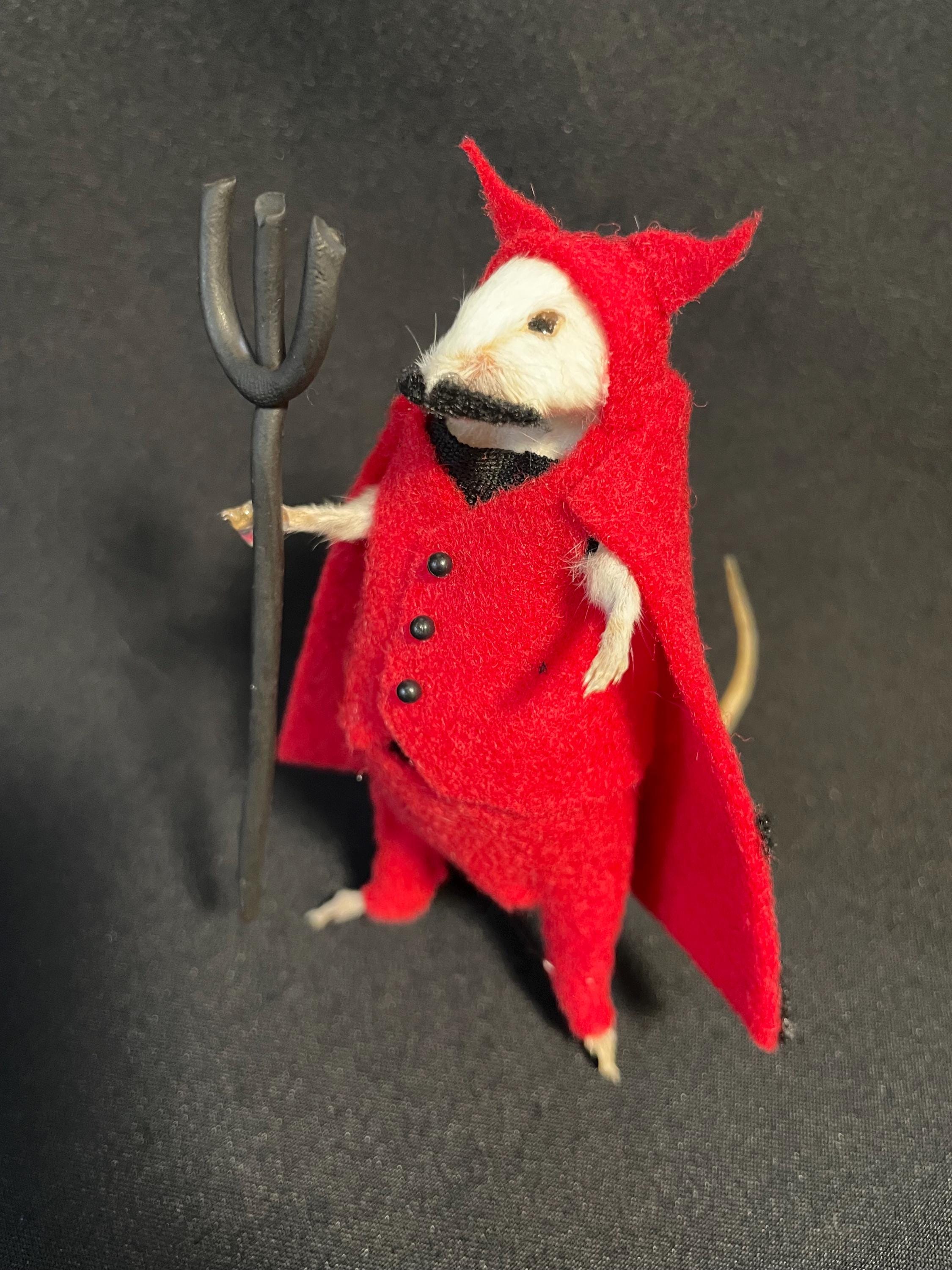 Taxidermied Devil Mouse - Etsy