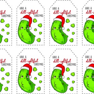 Etichette regalo di Natale per sottaceti Punny regalo divertente download immediato