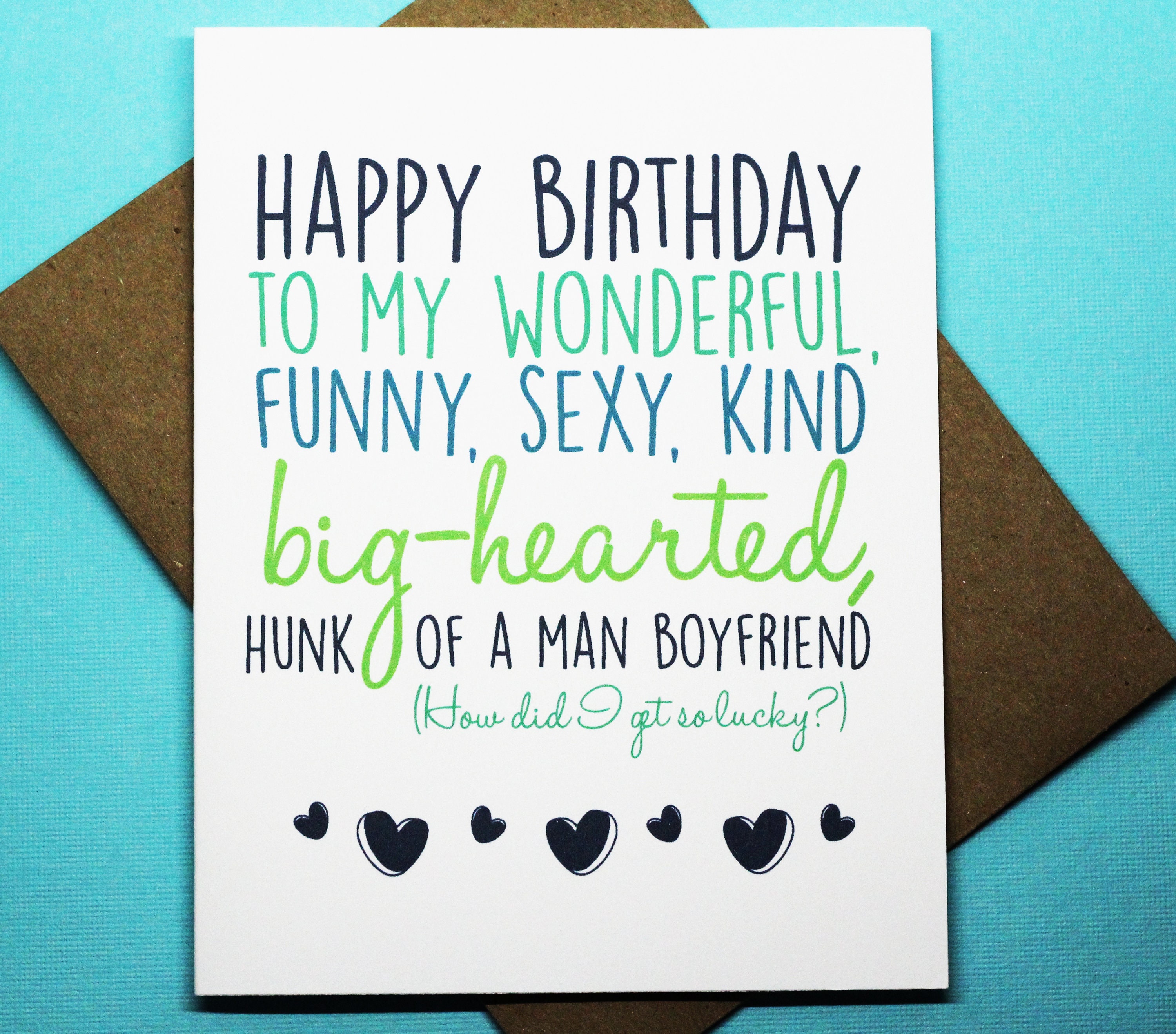 Happy Birthday to My Wonderful Sexy Kind Big Hearted Hunk of A - Etsy Happy Birthday to My Wonderful Sexy Kind Big Hearted Hunk of A - Etsy