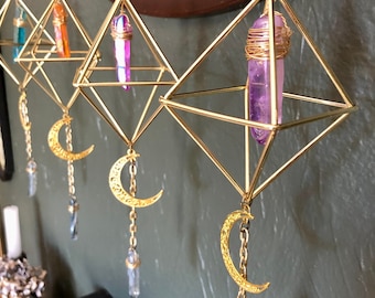 Hanging Crystal Prism/Sun Catcher/Window Decoration/Crystal Ornament/Air Plant Hanger