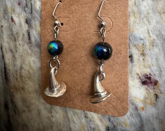 Witch Hat Earrings | Halloween | Spooky Season Jewelry | Handmade