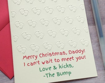 merry christmas daddy from bump