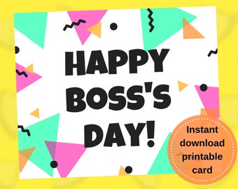 Boss Day Printable Etsy