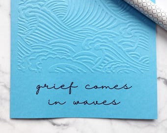 Mourning grief support card / Death anniversary remembrance / Thinking of you after loss card / Belated sympathy card