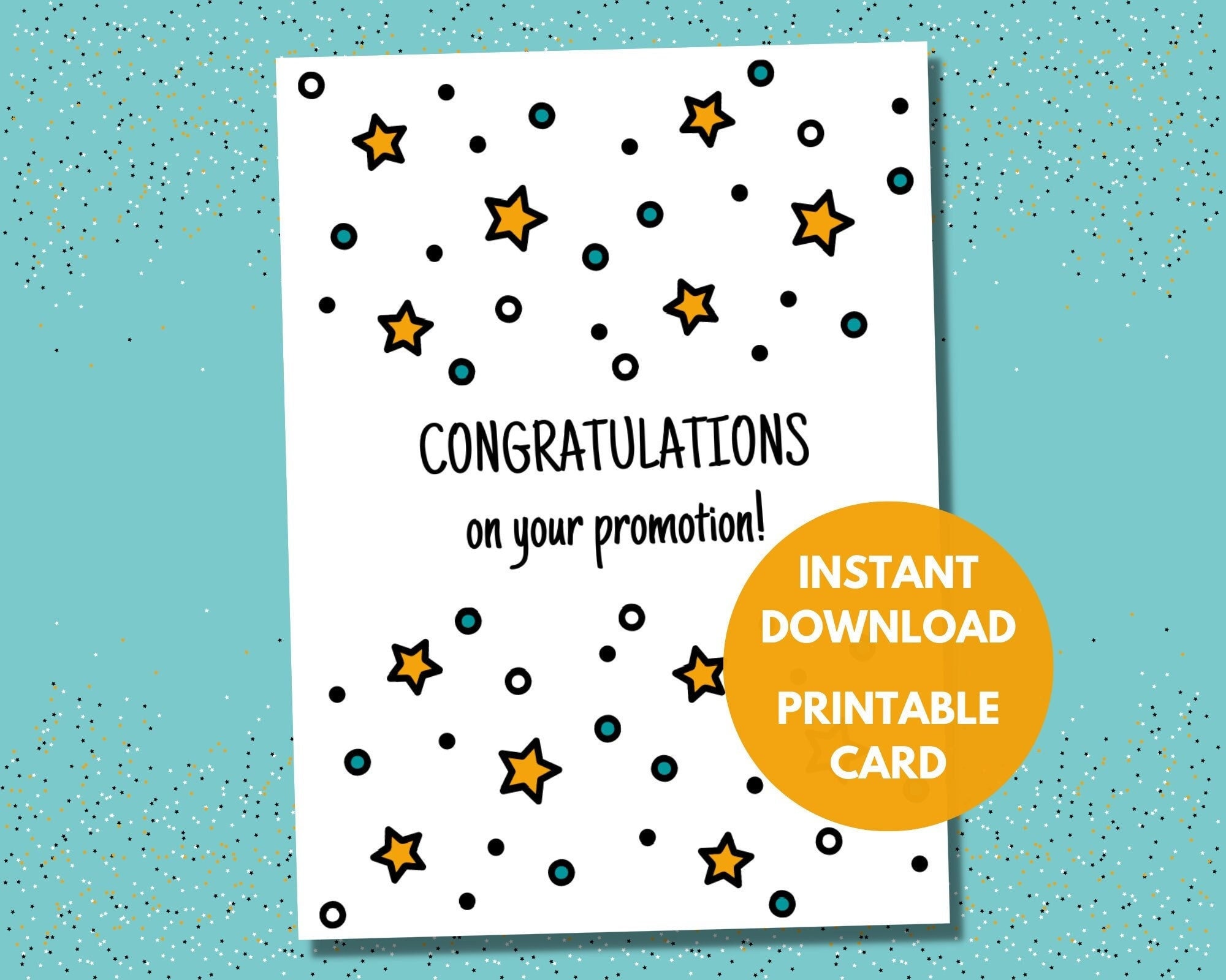 Congratulations Promotion Card - Il Fullxfull.4750552547 73e4 