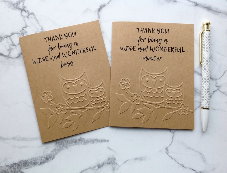 for women Boss thank you card Boss/'s Day card for mentor Manager appreciation gift from team Supervisor retirement card for men