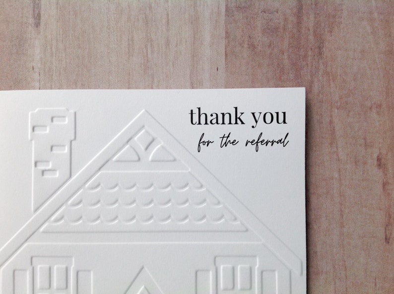 Set of 10 Referral Thank You Cards for Realtors / Real Estate Etsy