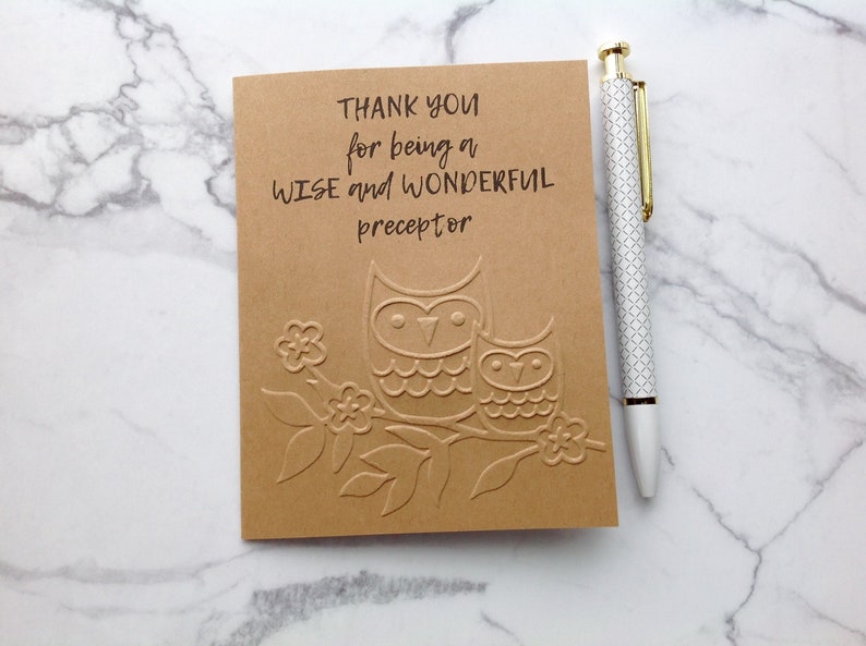Preceptor thank you card / Nurse preceptor thank you card / Etsy