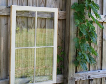 VINTAGE SASH ANTIQUE WOOD WINDOW PICTURE FRAME PINTEREST 32x31 CUSTOM LISTING