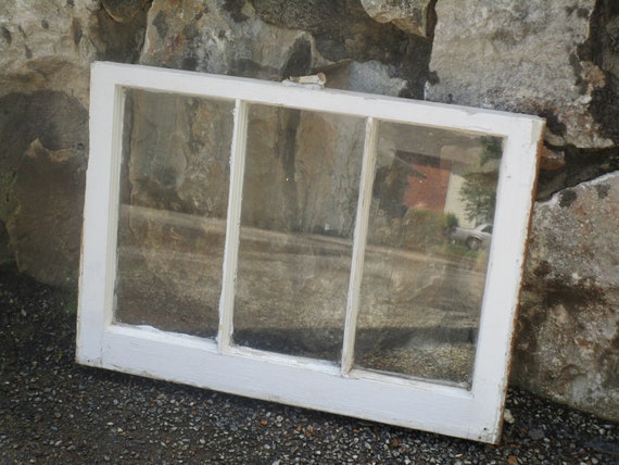 VINTAGE SASH ANTIQUE WOOD WINDOW PICTURE FRAME PINTEREST 36x28 RUSTIC DISTRESSED