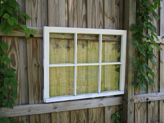 Vintage 6 Pane Wooden Windows 