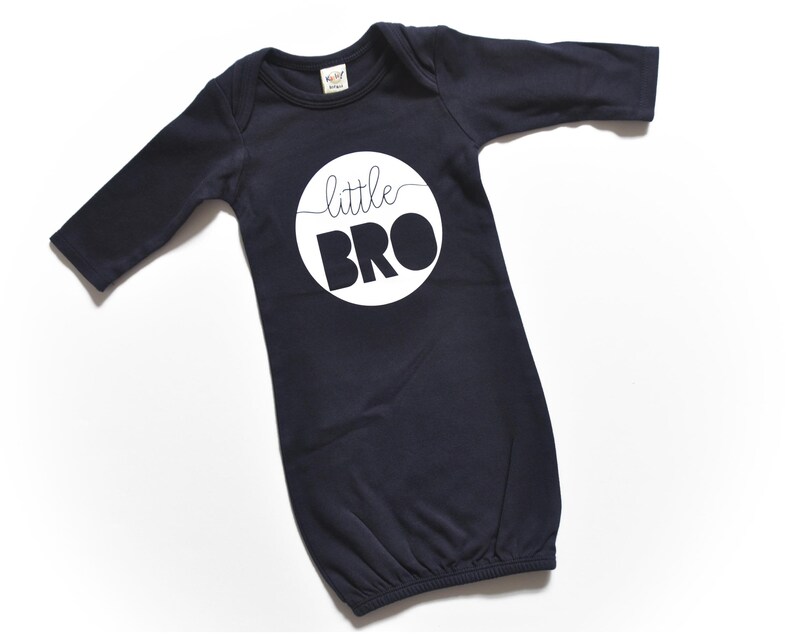 navy newborn gown