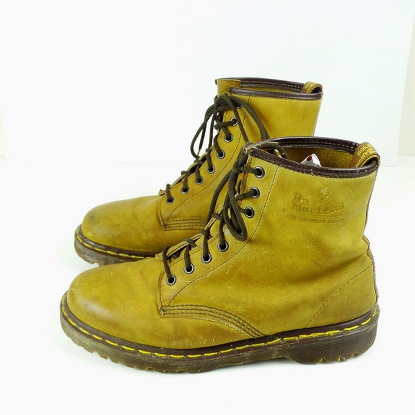 US8 Dr Martens boots Vintage Camel Brown Made in England Doc Martens Boots EU41/ US8 for men