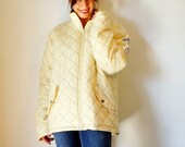Vintage Adidas windbreaker 3 stripes Adidas jacket quilted jacket quilted coat puffer jacket bomber parka oversized jacket 90s size M-L