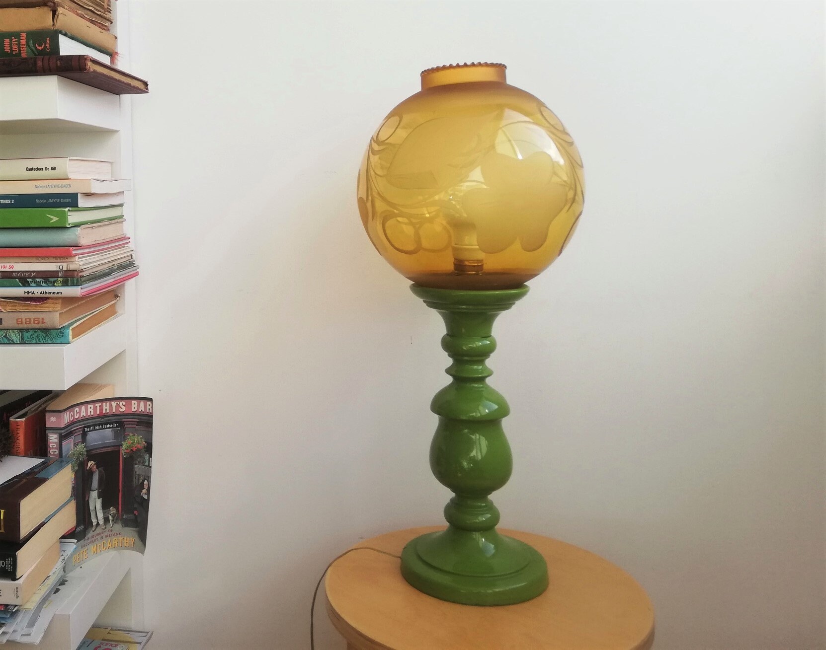 Bedside lamp wooden mid century table lamp retro bedside lamps | Etsy