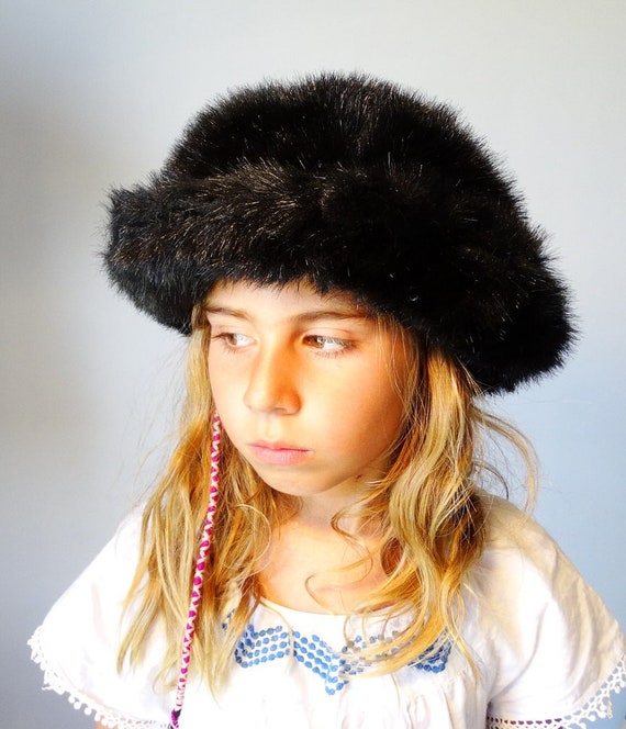 Faux fur hat women bohemian winter hat winter fur