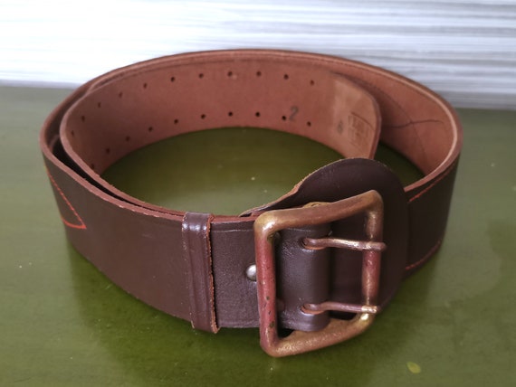 AGNÈS B. Made in France Black Leather Statement Toggle Belt