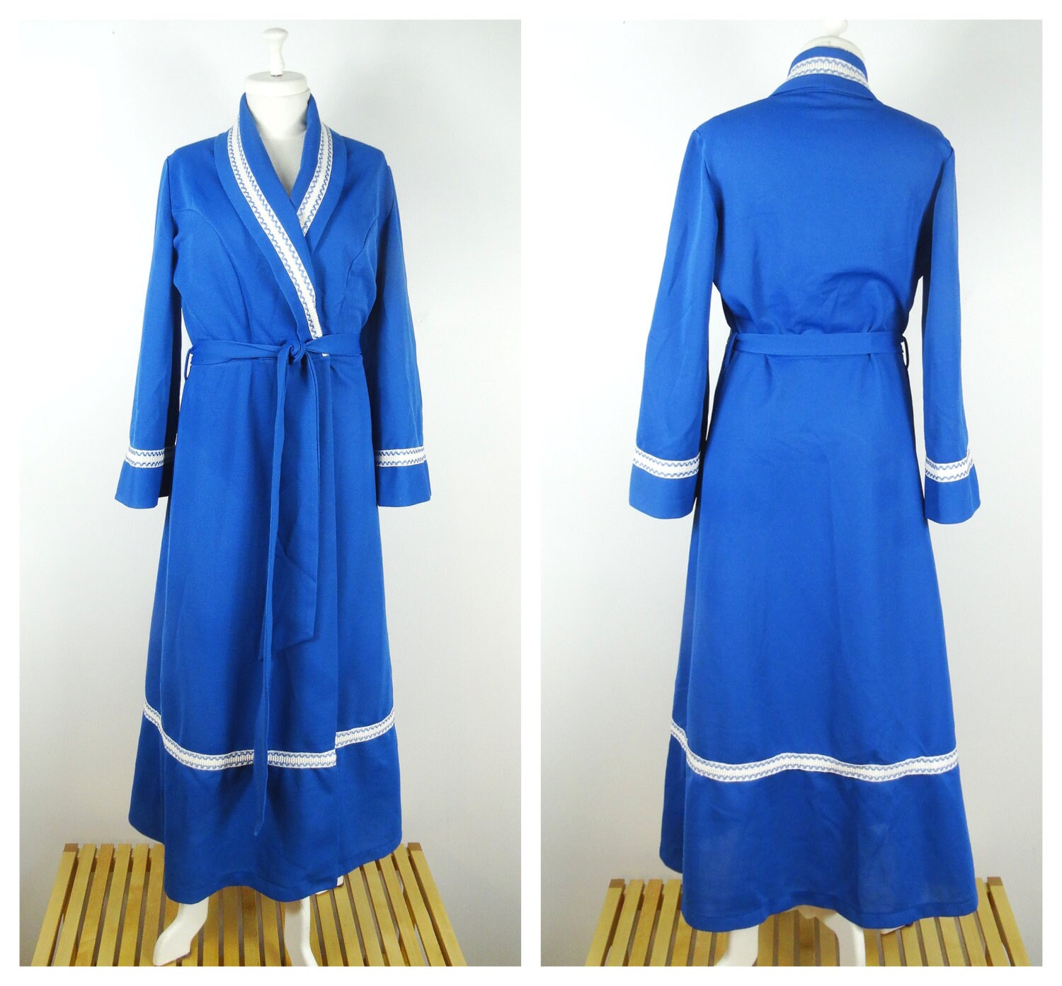 womens button dressing gown