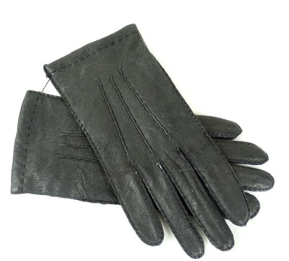 Vintage 70s gloves 8.5 mens leather gloves mens dr