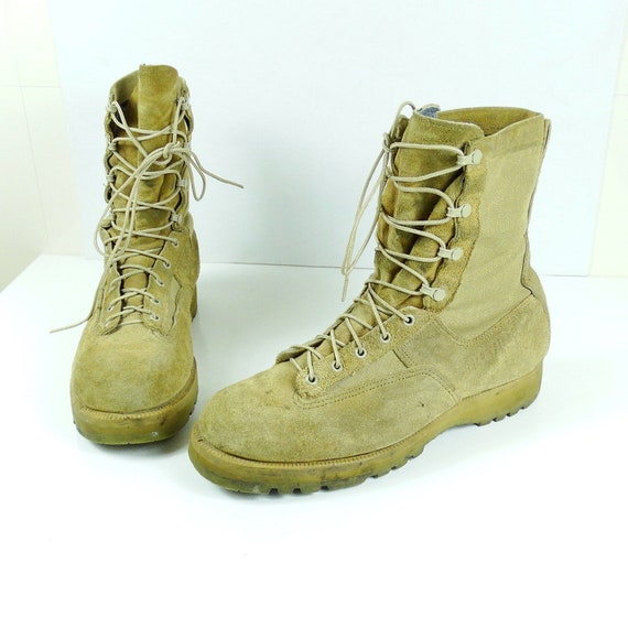 green leather boots mens