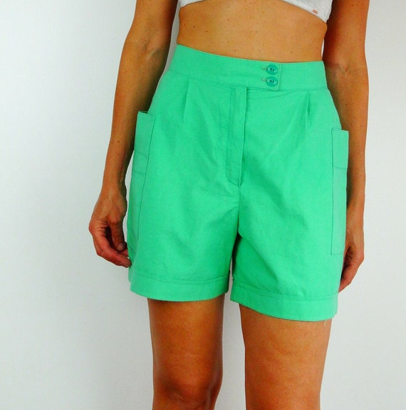 high waisted shorts vintage