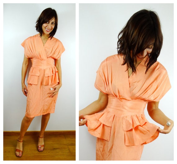 vintage peplum dress