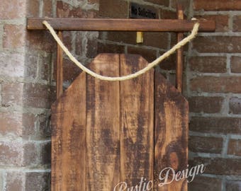 Decorative Porch Sled, Plain Decorative Sled