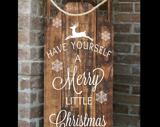 Decorative Porch Sled, Decorative Porch Sleigh, Rustic Sled, Sled, Sleigh,Christmas Sled