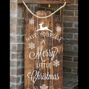 Decorative Porch Sled, Decorative Porch Sleigh, Rustic Sled, Sled, Sleigh,Christmas Sled
