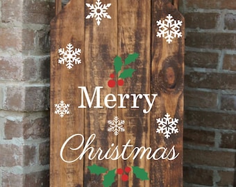 Sled, Decorative Porch Sled, Decorative Porch Sleigh, Christmas Sled